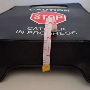 Black Caution Sign Tote Crossbody NWT​​ Amazon.com: Caution Stop Sign Catwalk in Progress Funny  main image 4